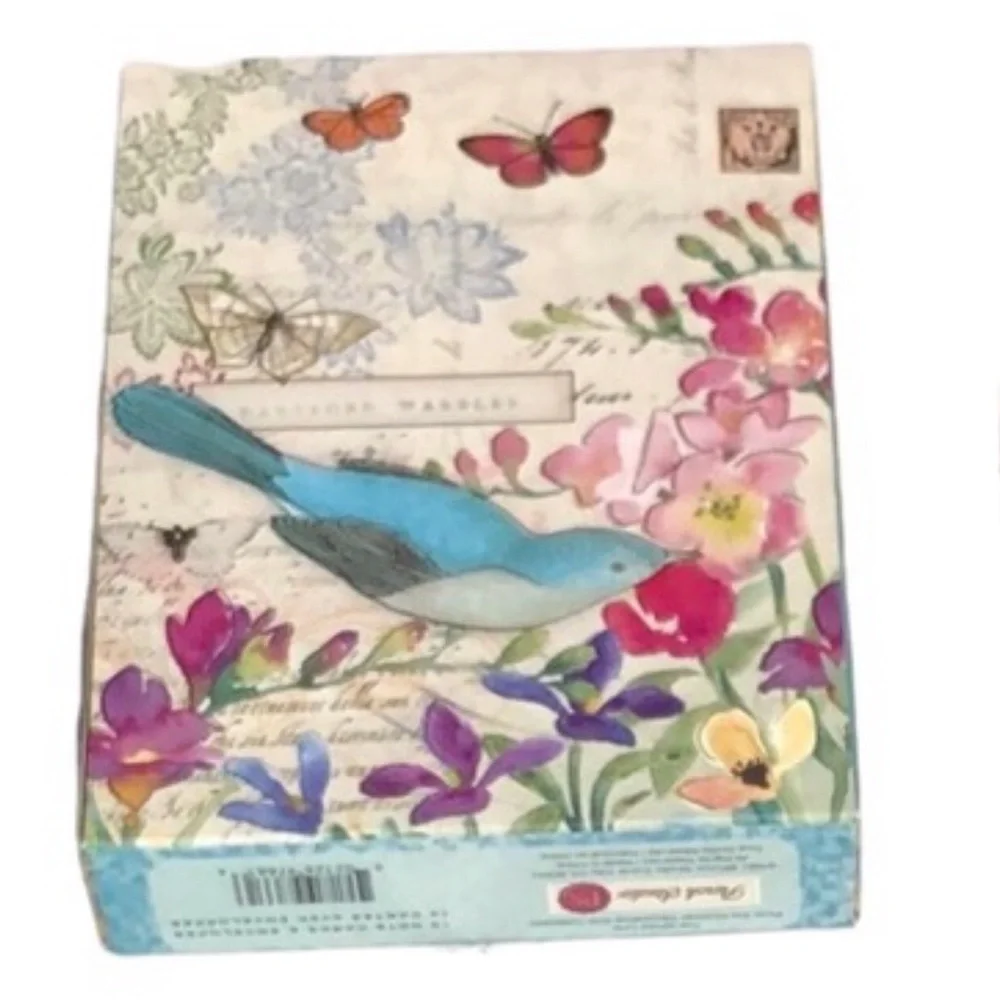 Punch Studio Bird Secret Garden Embellished *Pouch Box (97661P)